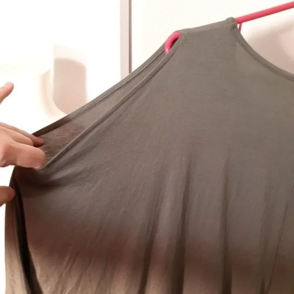 Dg2 top nwot soft knit cold shoulder shirt l xl 1x diane Gilman casual office - Picture 6 of 6